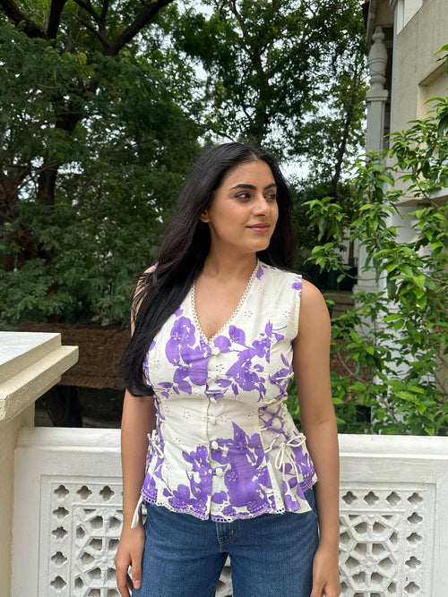 Amethyst Bloom Top