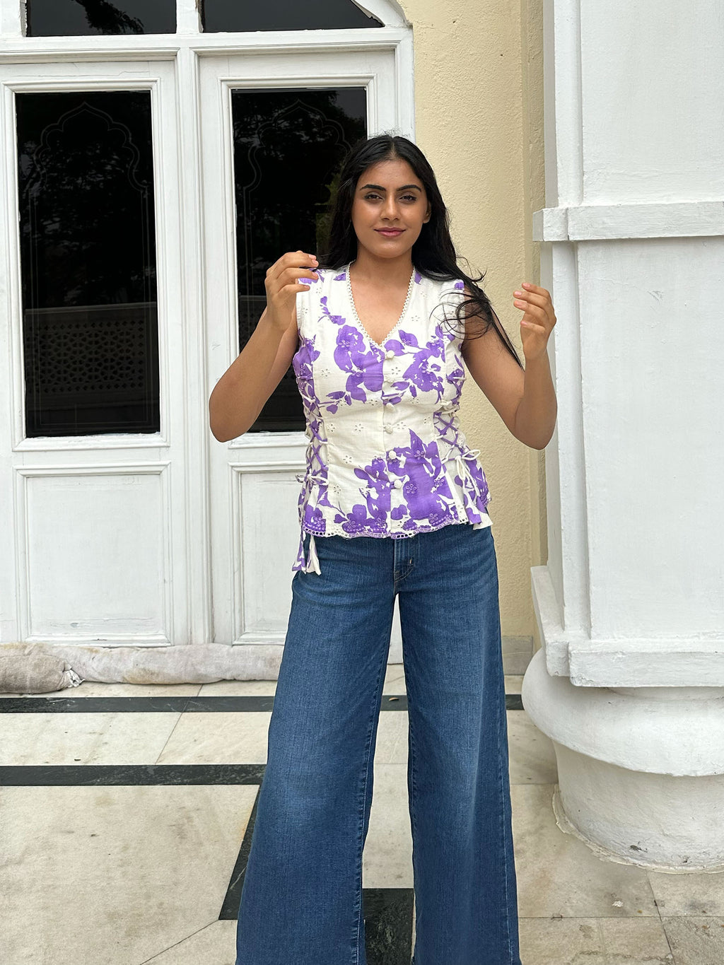 Amethyst Bloom Top