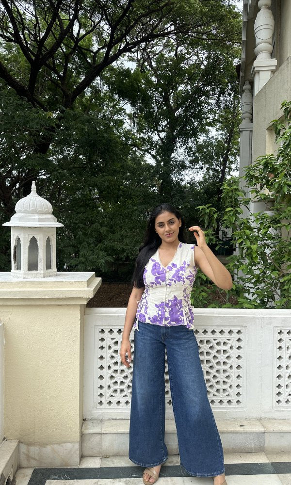 Amethyst Bloom Top