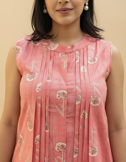 Gul Pink Kurta with Floral Motifs