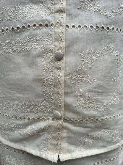 Ivory Bloom Top