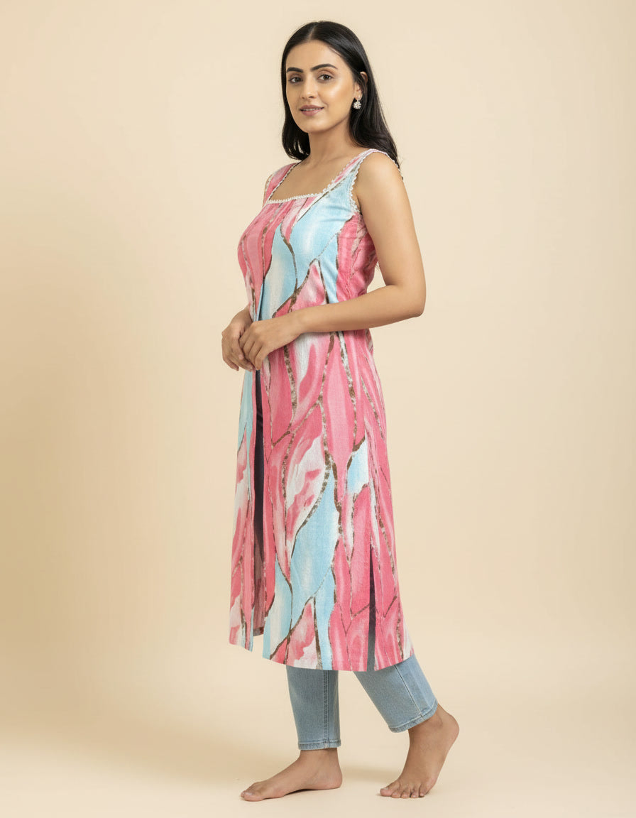 Blush Riviera Slit Kurta