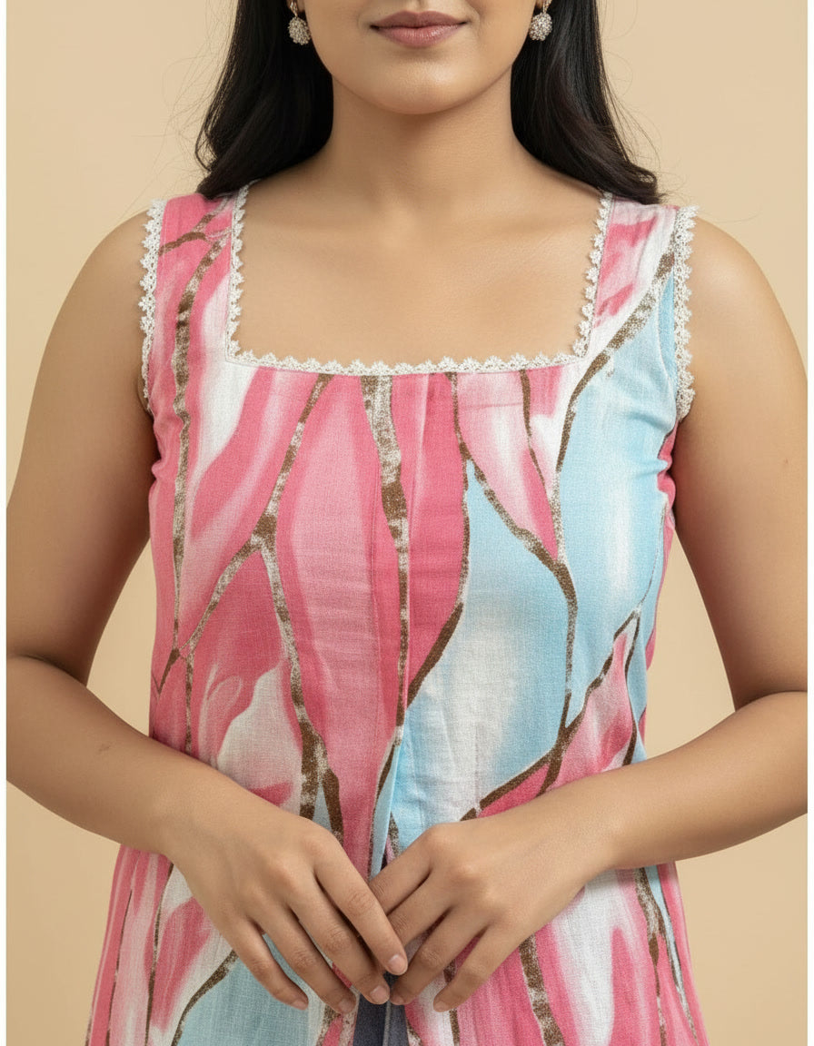 Blush Riviera Slit Kurta