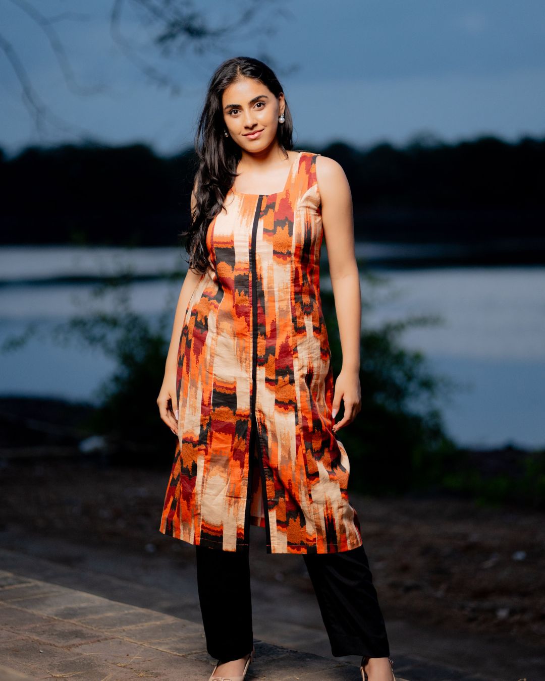 Tara Abstract Digital Print Kurta