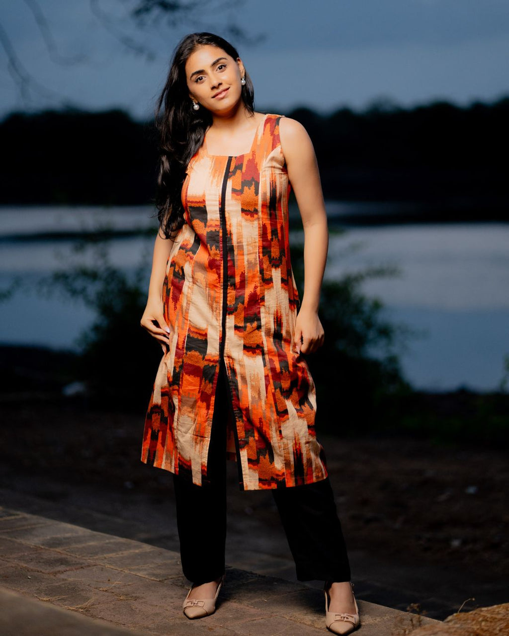 Tara Abstract Digital Print Kurta
