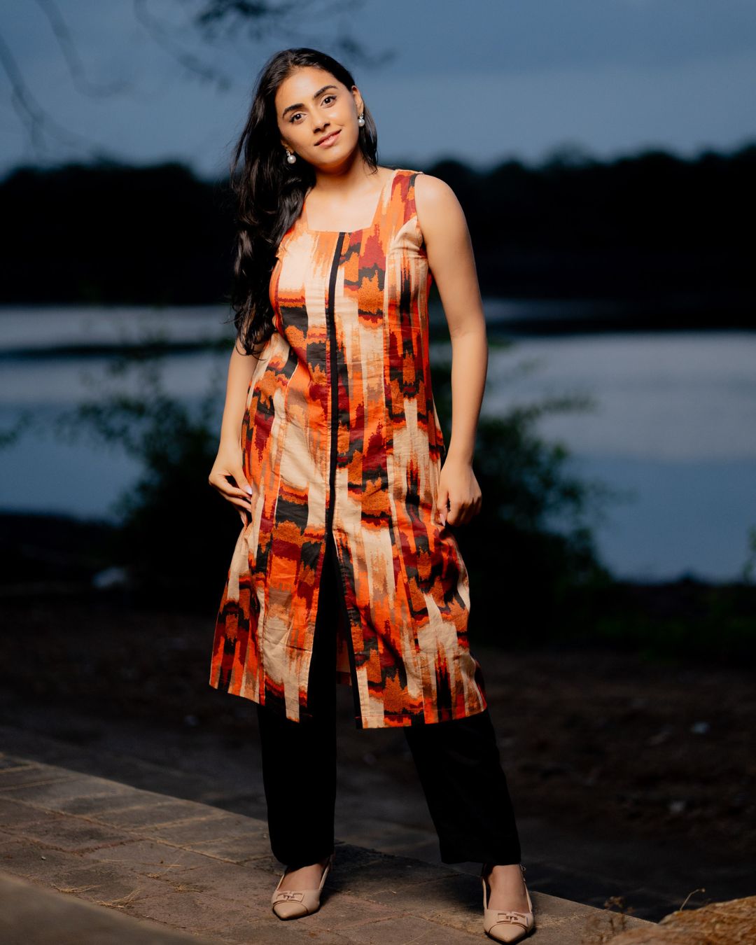 Tara Abstract Digital Print Kurta