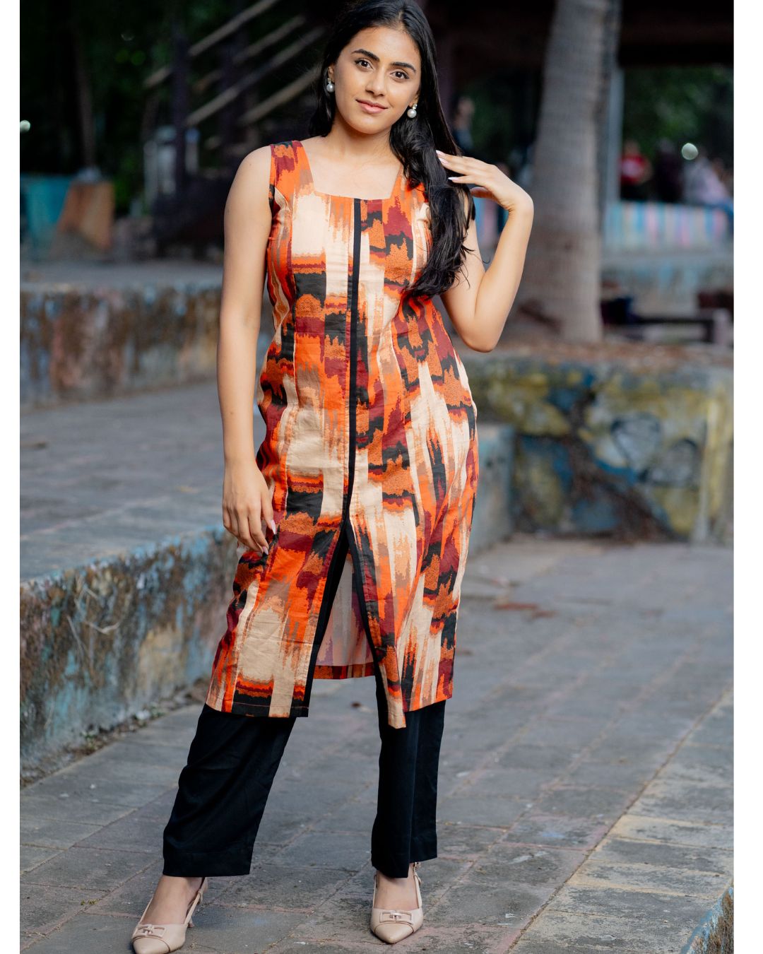 Tara Abstract Digital Print Kurta