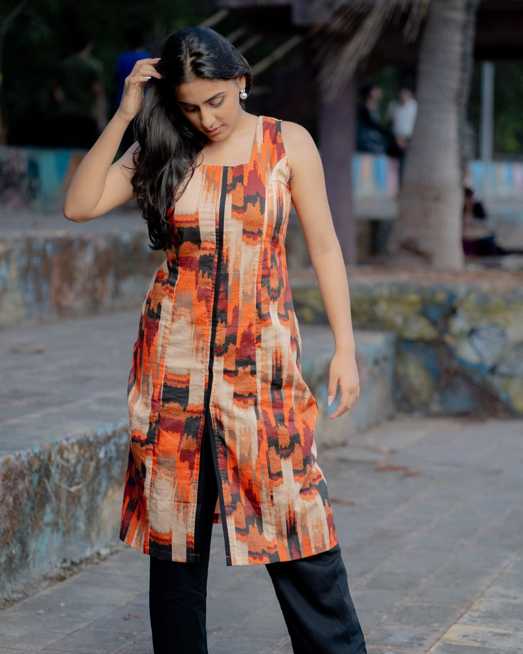 Tara Abstract Digital Print Kurta