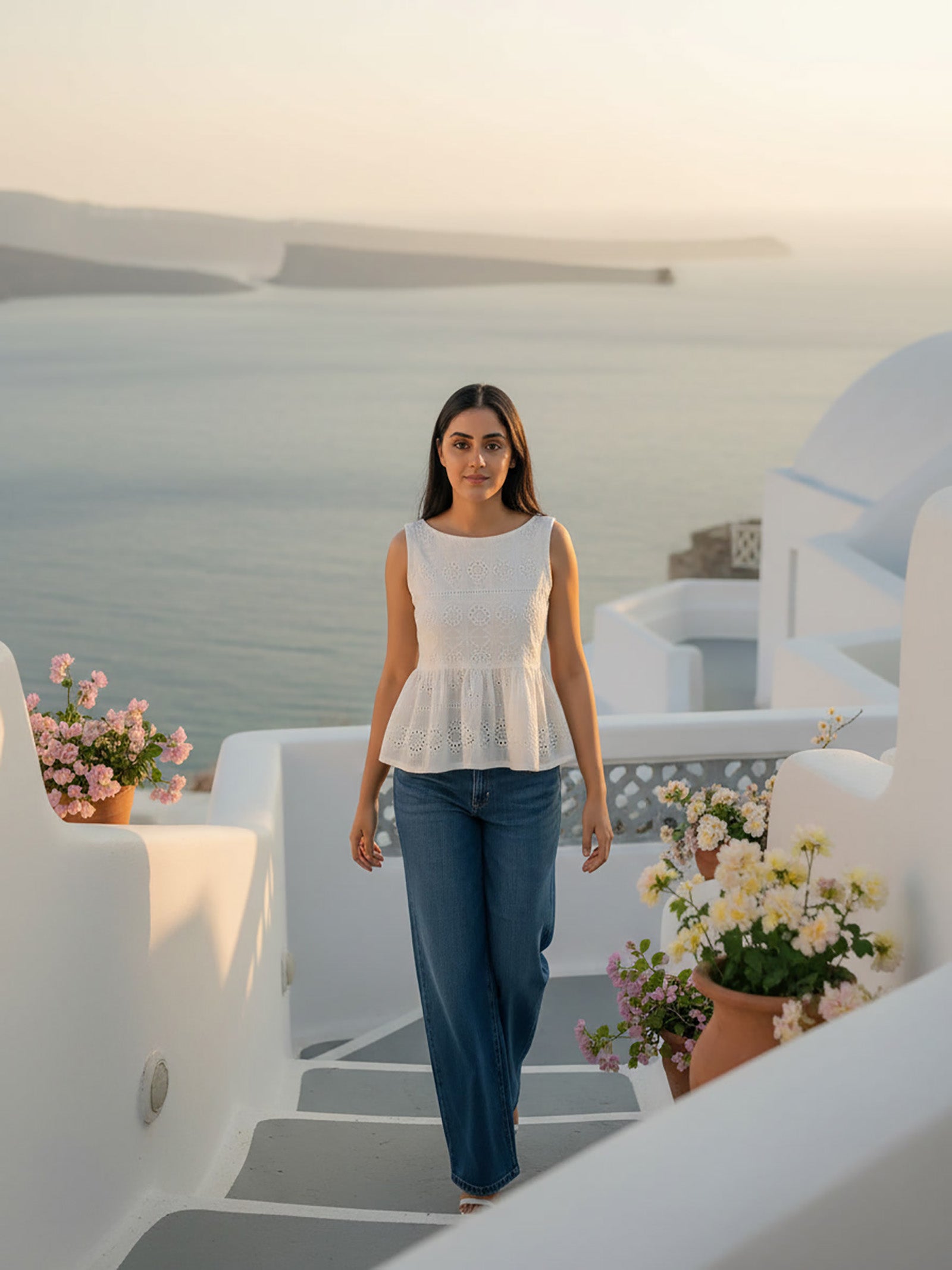 Pearl Grace Peplum Top