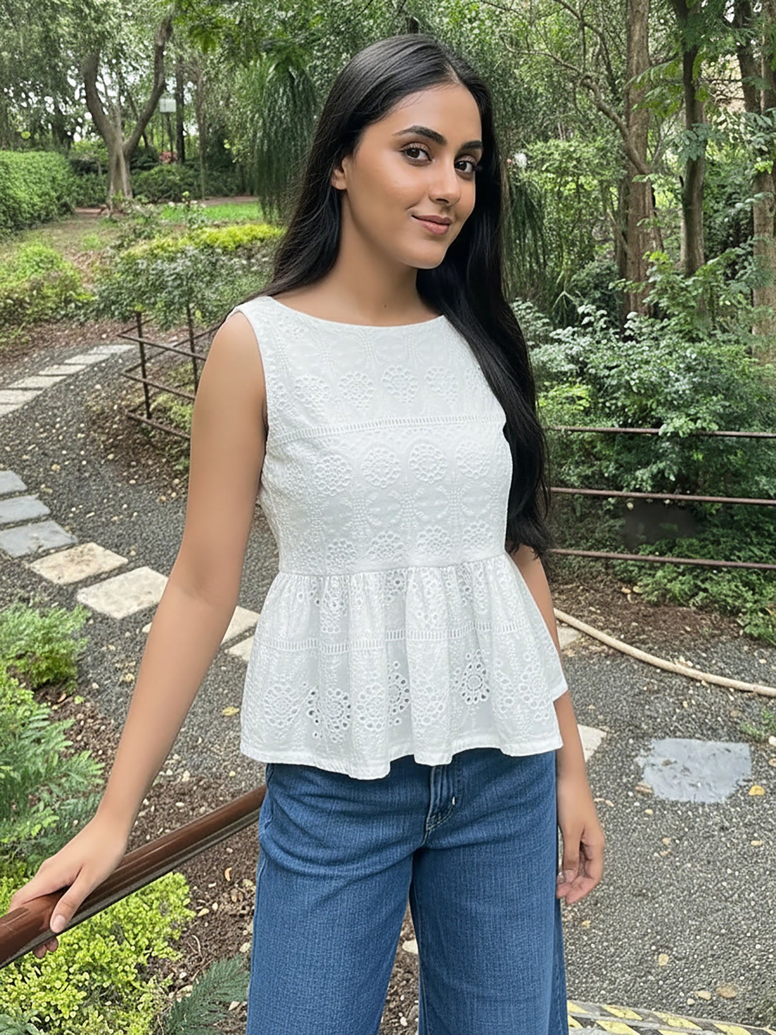 Pearl Grace Peplum Top