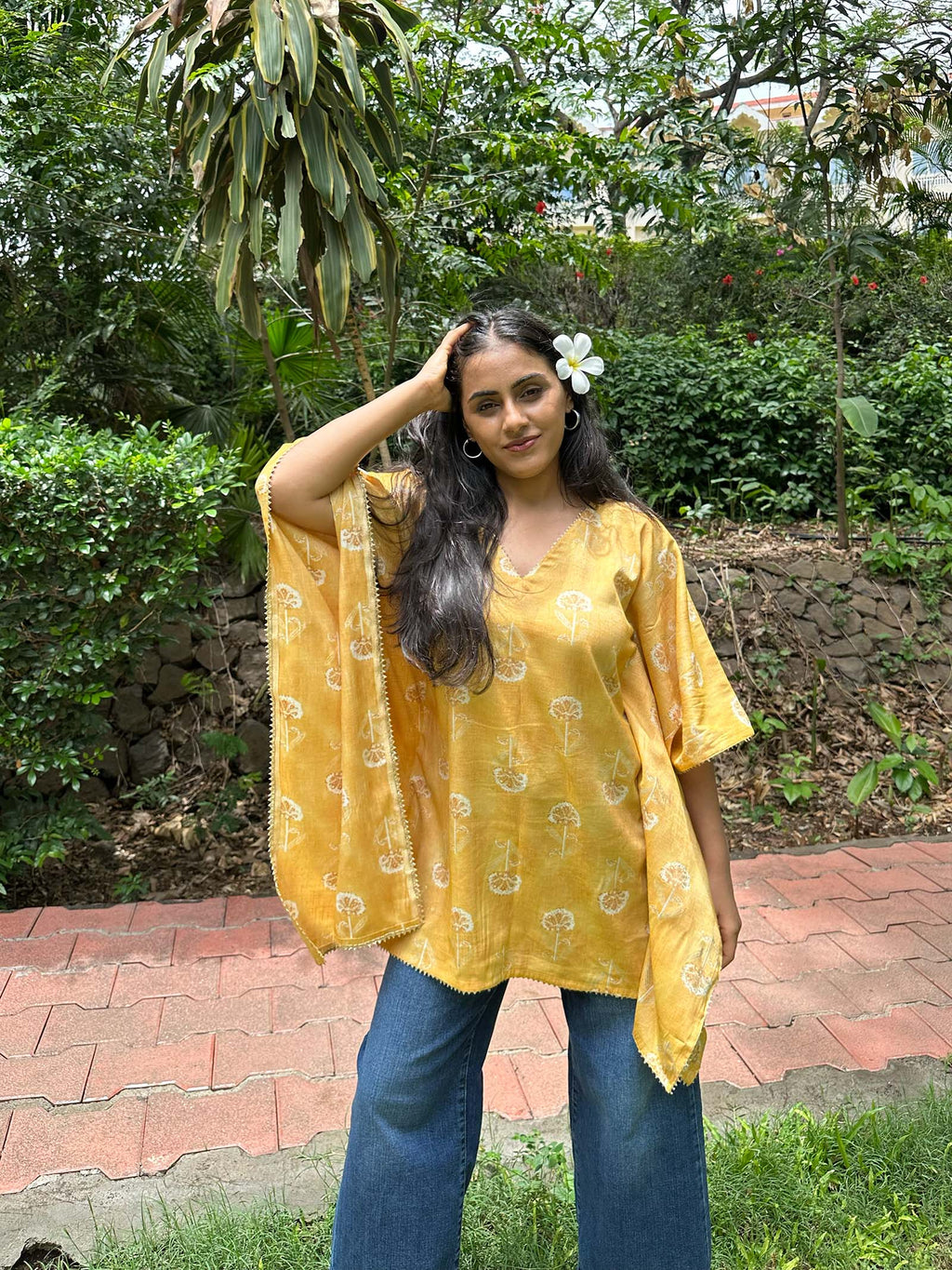 Zehra Yellow Kaftan