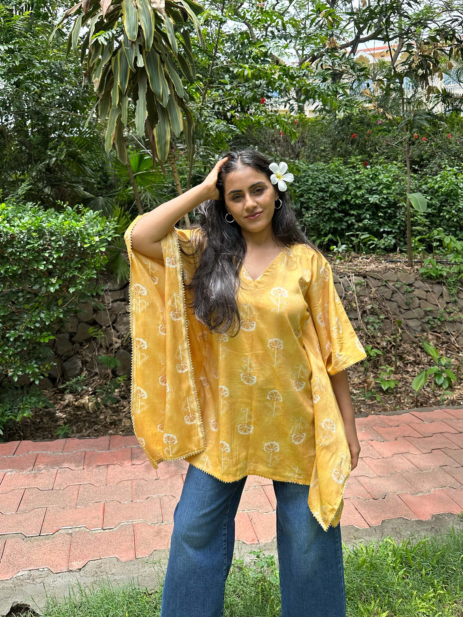 Zehra Yellow Kaftan