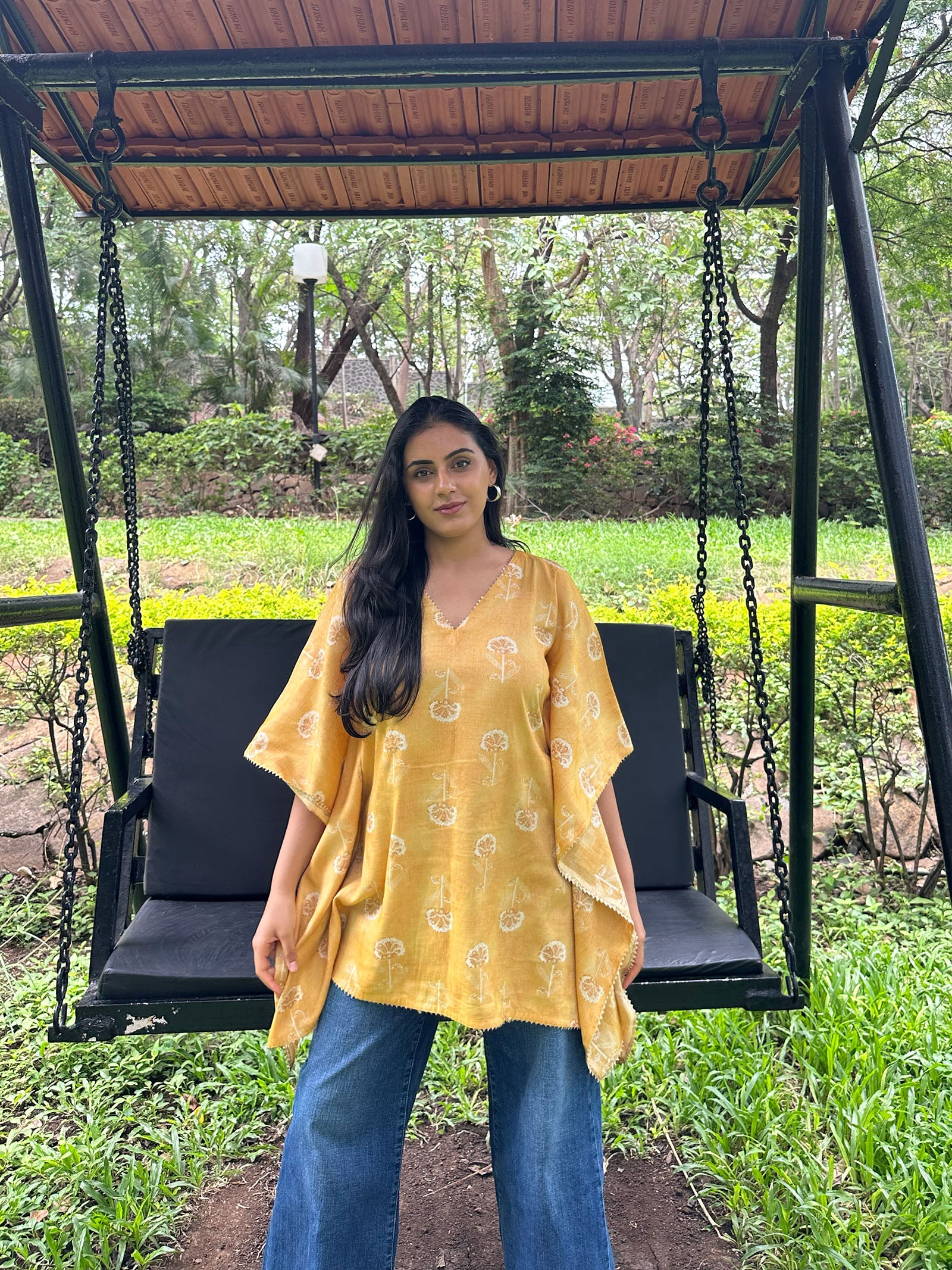 Zehra Yellow Kaftan